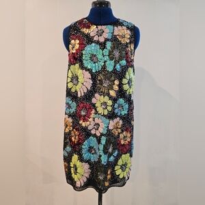 FLORAL SEQUIN DRESS BY LE SUPERBE